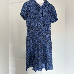 Brooks brothers 100% silk size 0 midi pleated dress